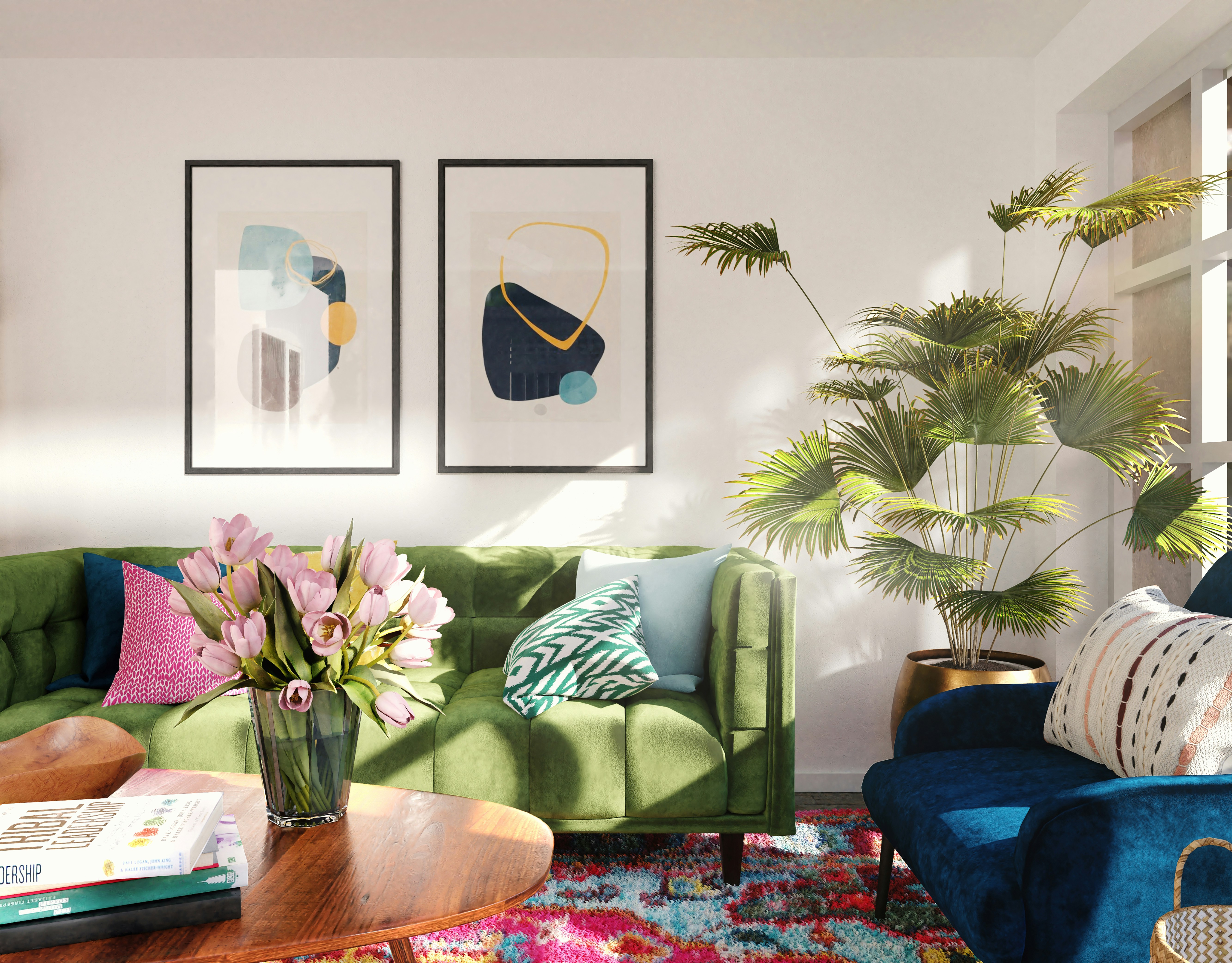 Houseplant in a cozy interior